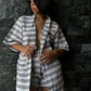 Stripped Kimono Set